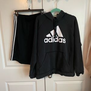 Adidas’s Sweatshirt and Short Set